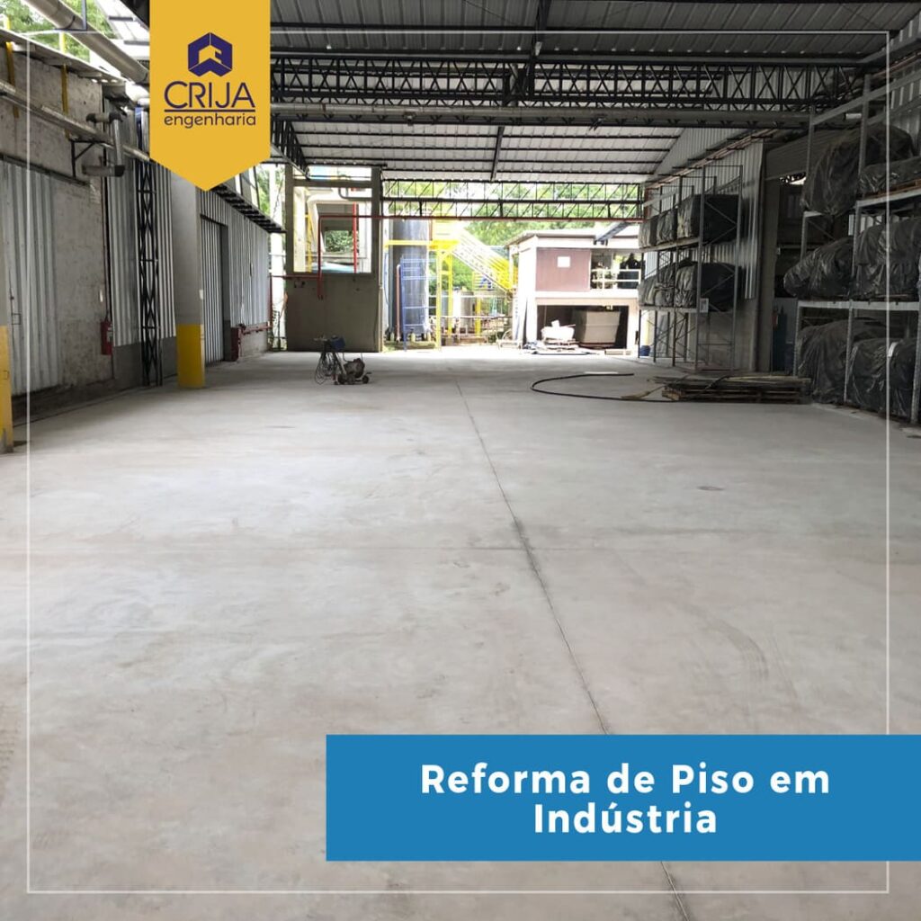 Reforma de Piso em Empresa de Curtimento